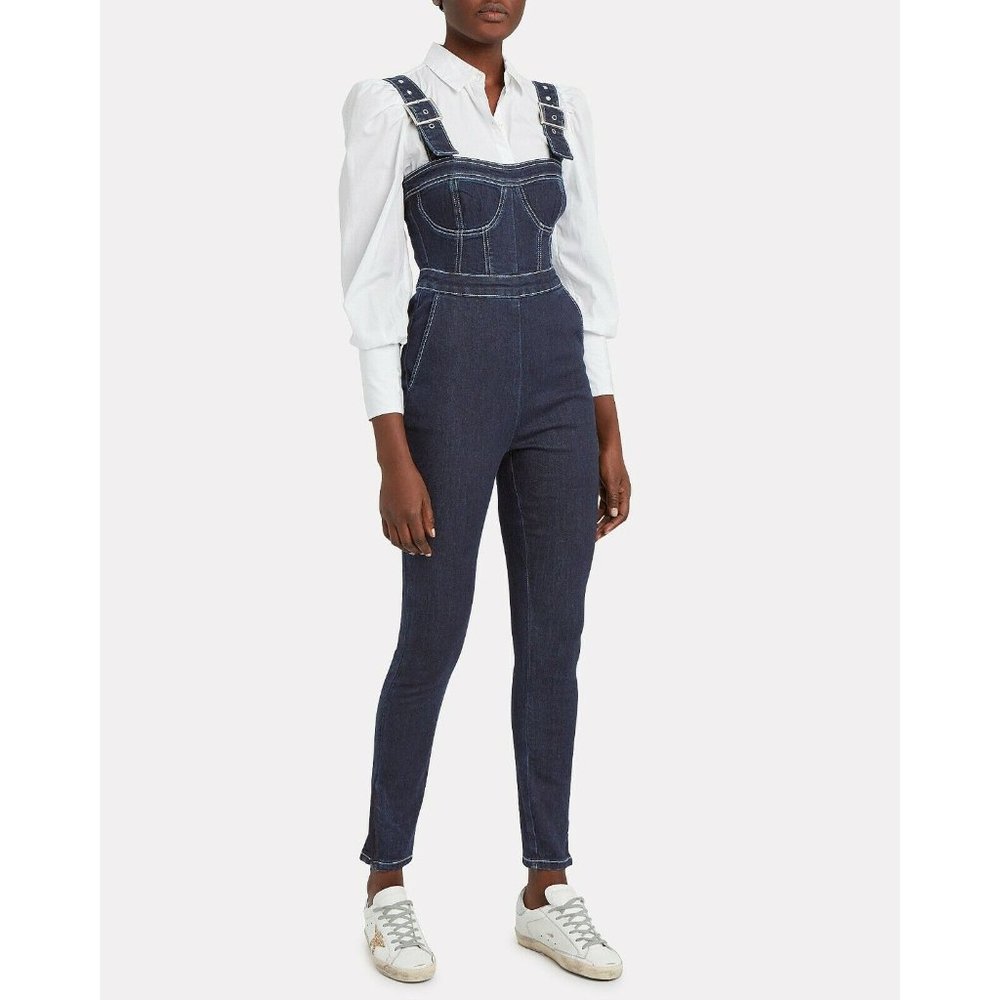 NWT WeWoreWhat We Wore What Denim Corset Overalls